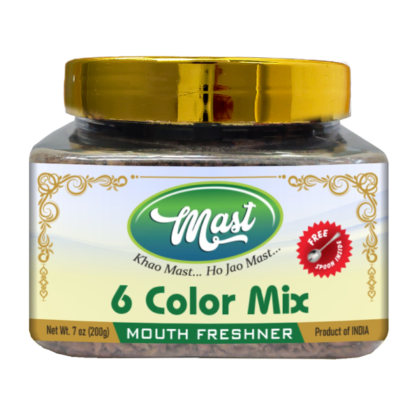 6 Color Mix Mouth Freshener - 180gm